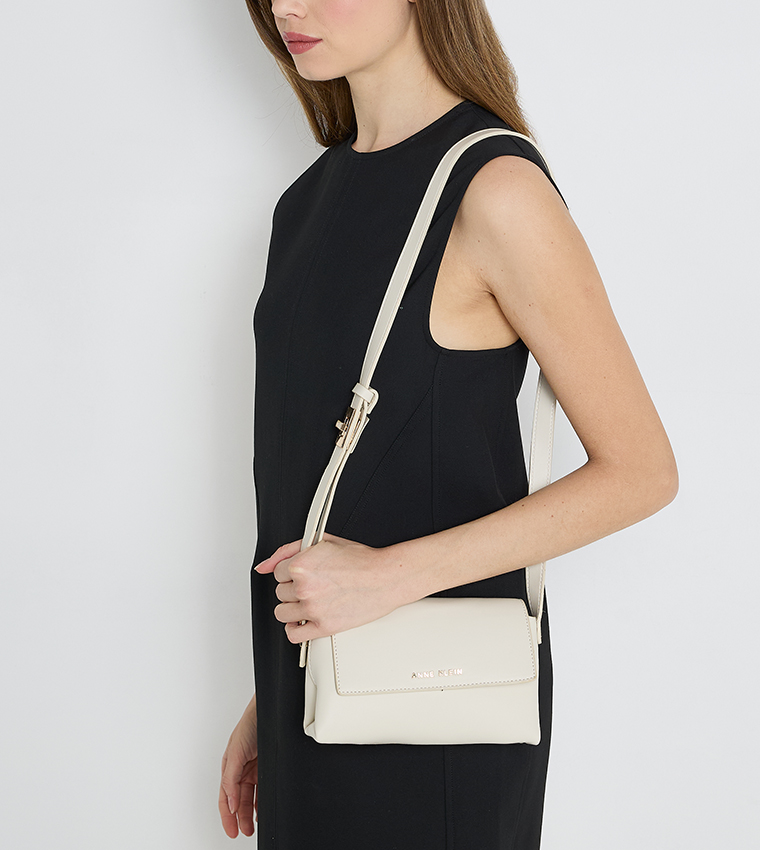 Logo Detail Flap Crossbody Bag