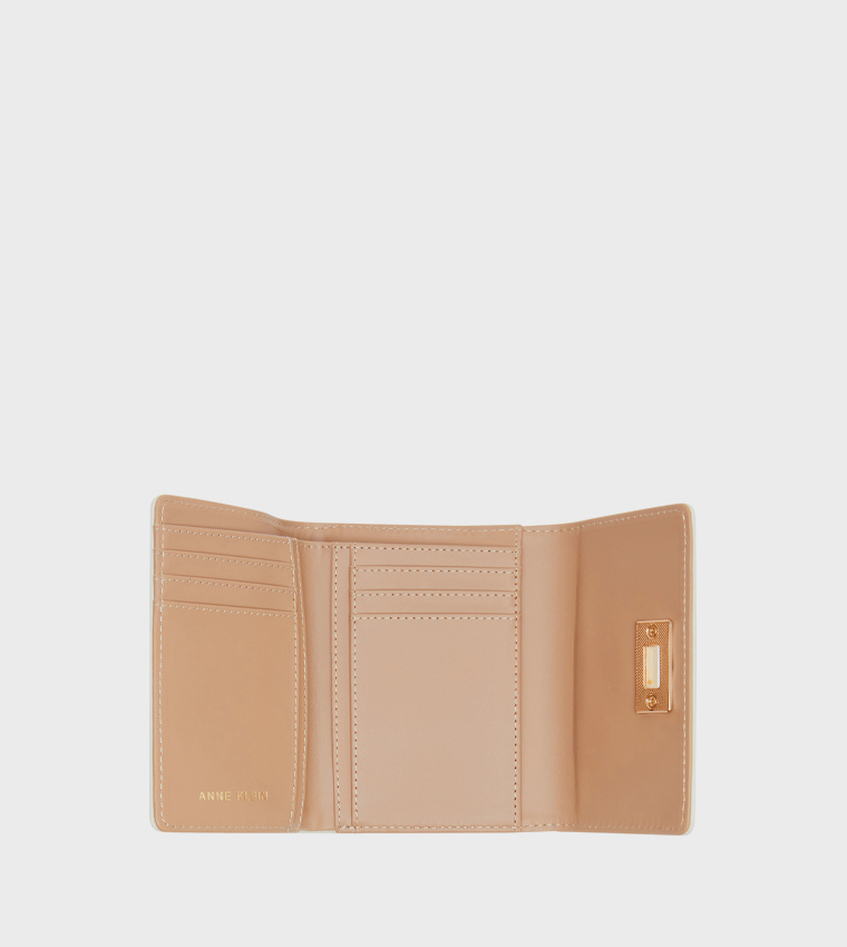Twist Lock Tri-Fold Wallet