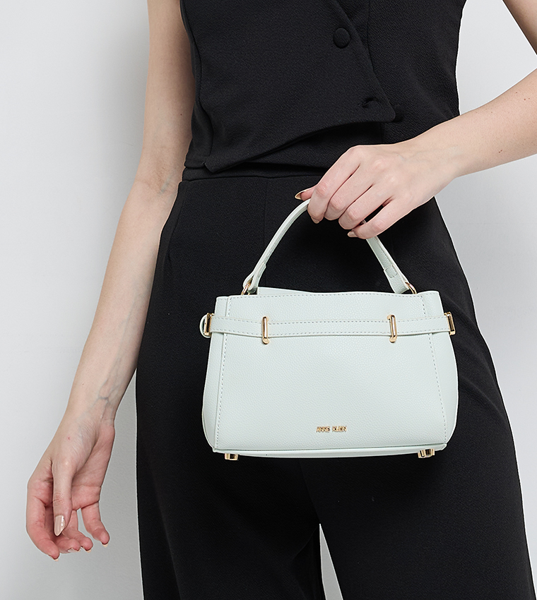 Textured Handheld Bag with Sling