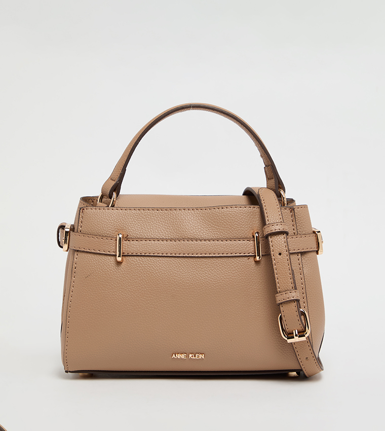 Textured Handheld Bag with Sling