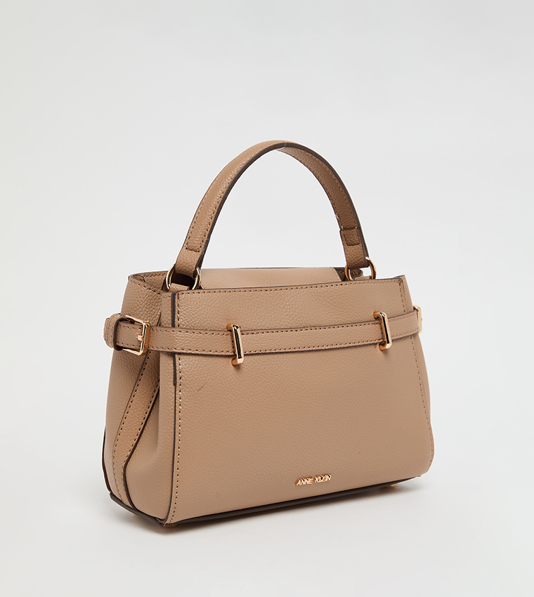 Textured Handheld Bag with Sling