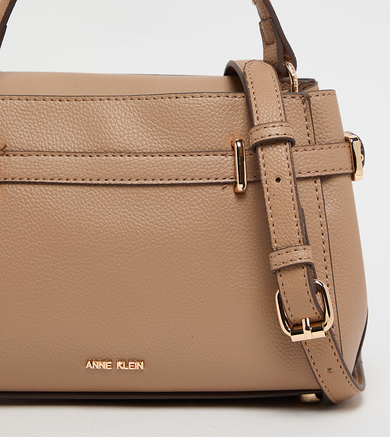Textured Handheld Bag with Sling