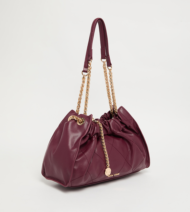 Stitch Detail Drawstring Bag