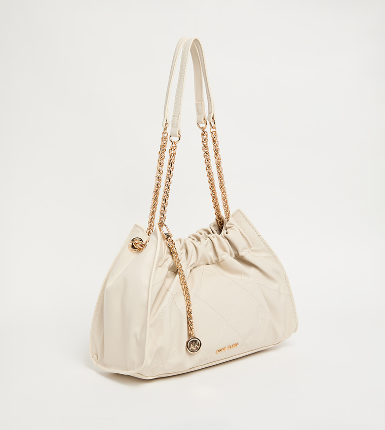 Stitch Detail Drawstring Bag