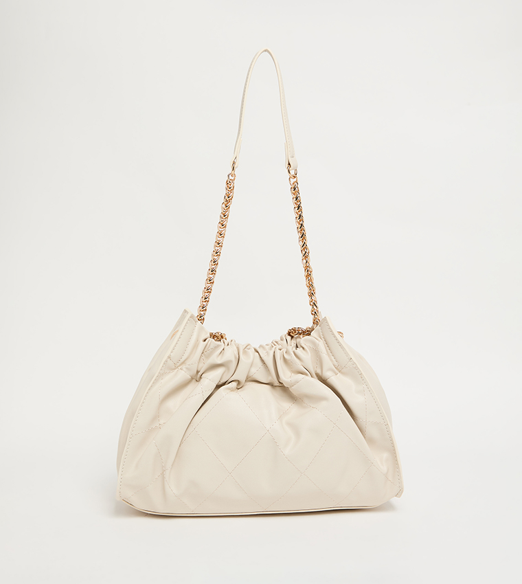 Stitch Detail Drawstring Bag