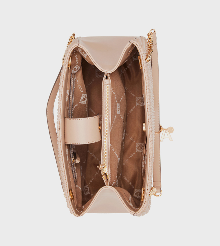 Quilted Logo Detail Shoulder Bag