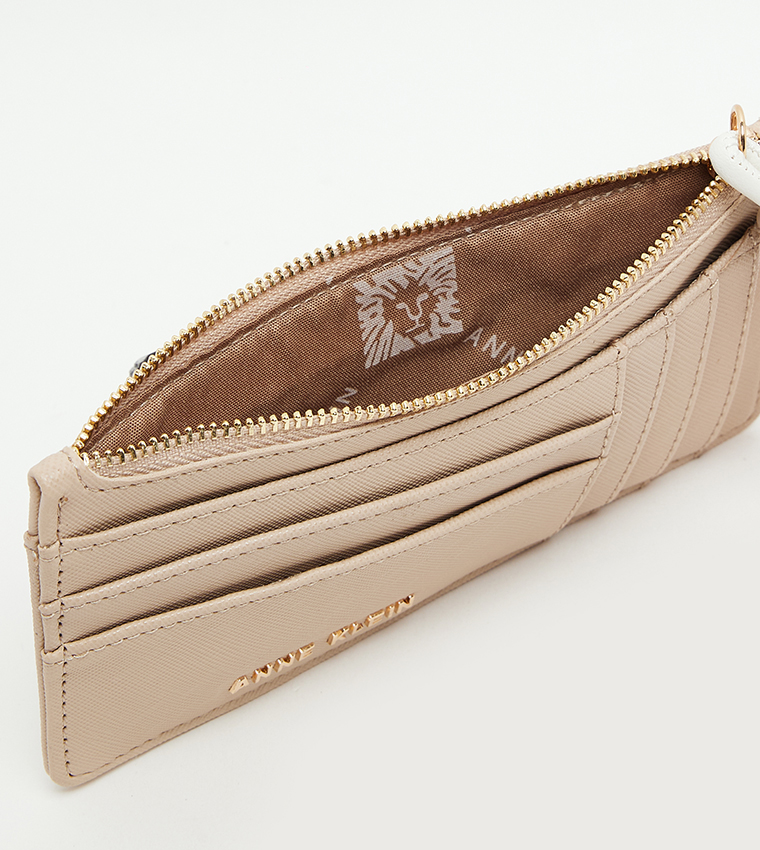 Textured Zippered Card Holder