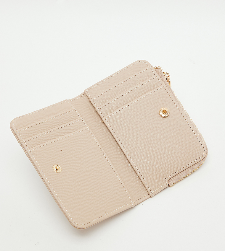 Textured Zippered Wallet