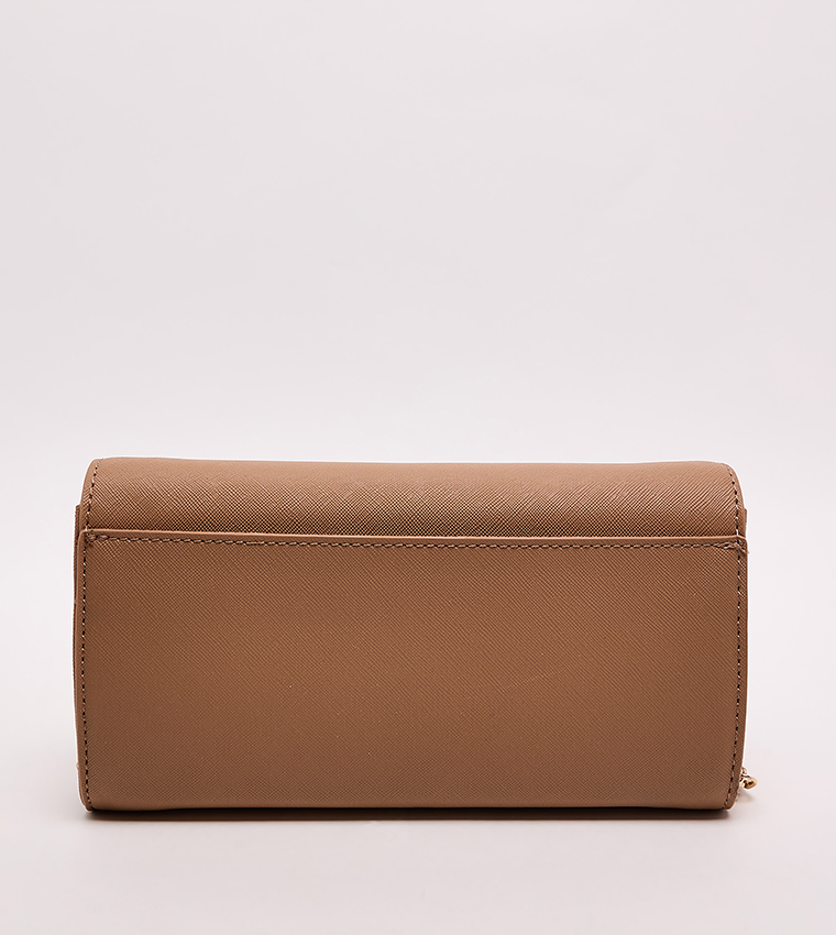 Textured Flap Crossbody Bag
