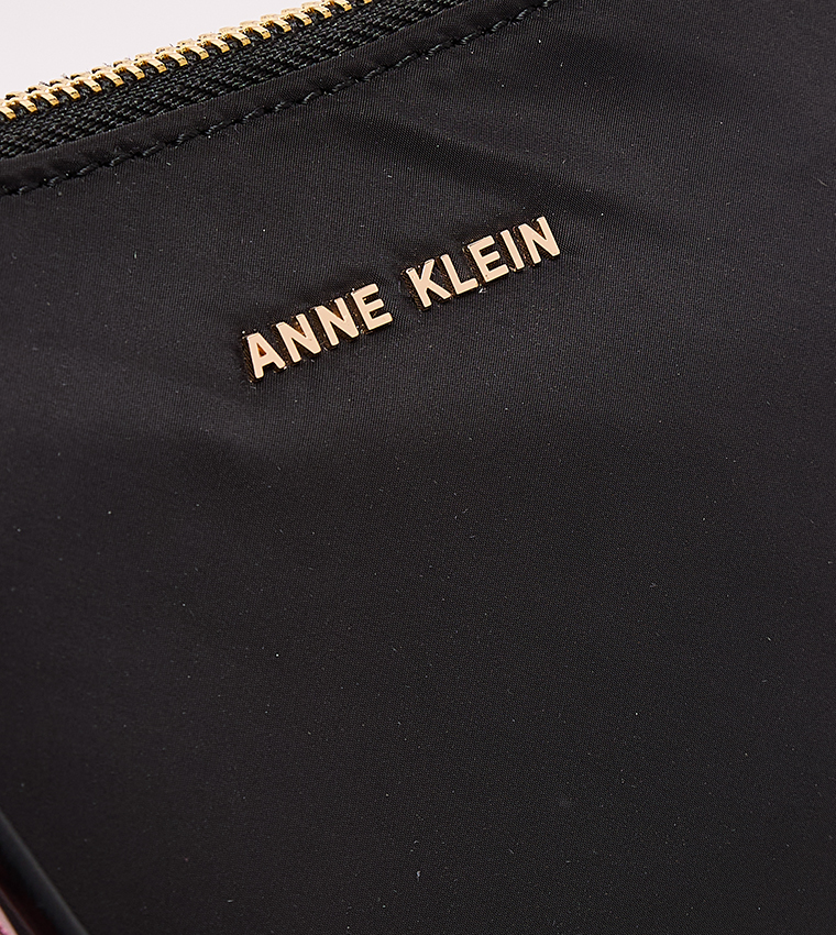 Logo Detail Zippered Crossbody Bag