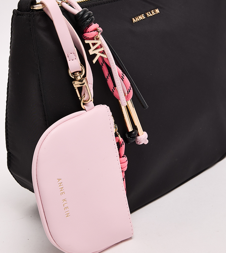 Logo Detail Zippered Crossbody Bag