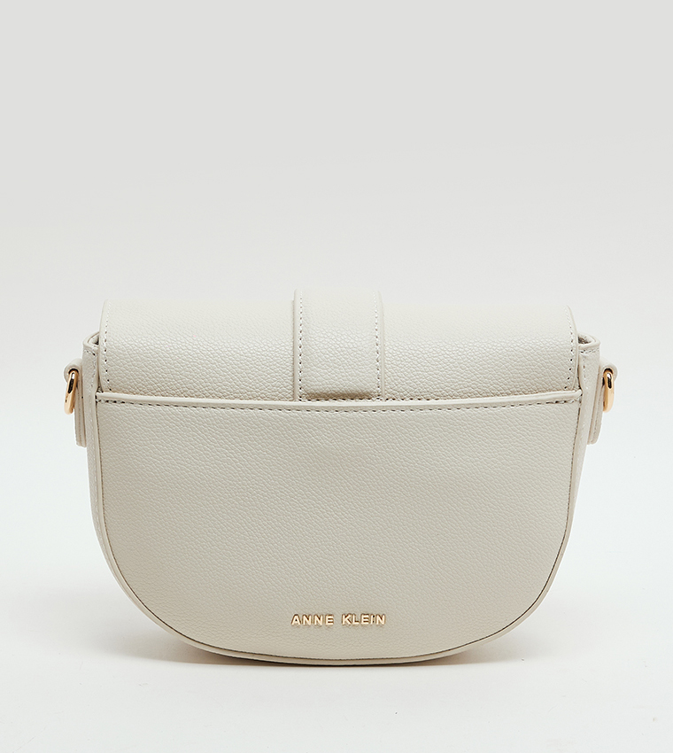 Textured Flap Crossbody Bag