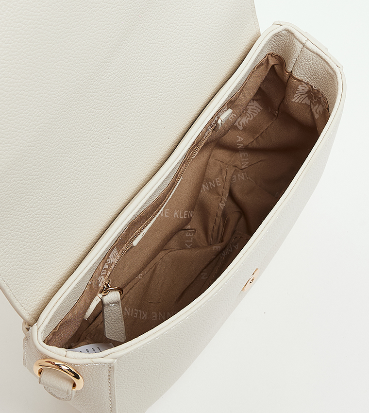 Textured Flap Crossbody Bag