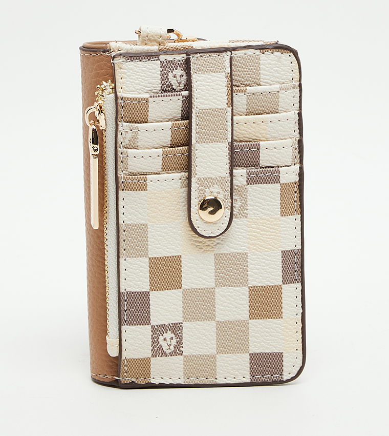 Color Block Flap Wallet Bag
