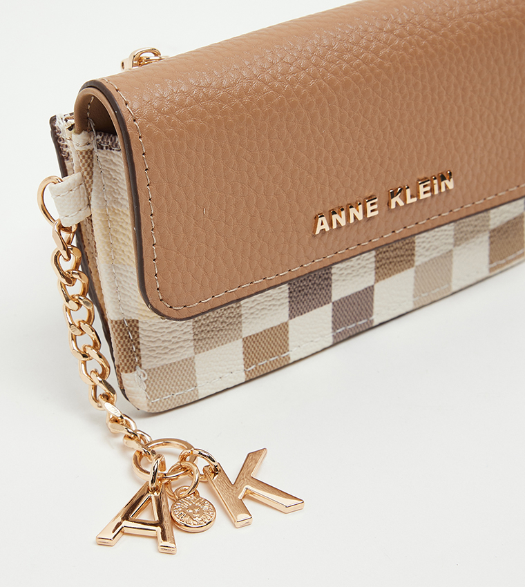 Color Block Flap Wallet Bag