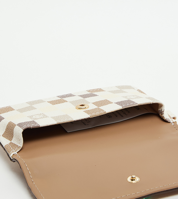 Color Block Flap Wallet Bag