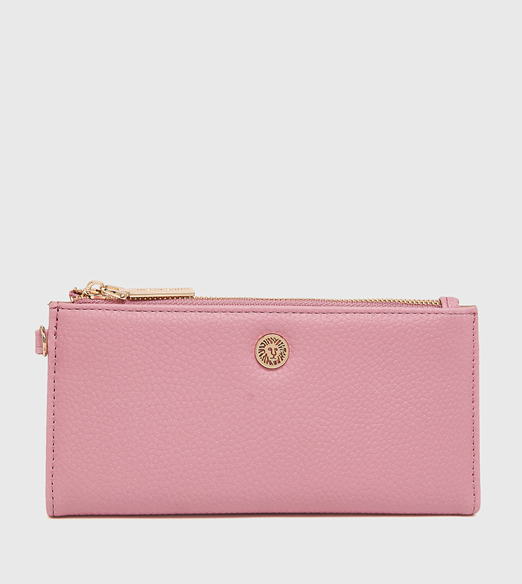 Textured Zippered Wallet