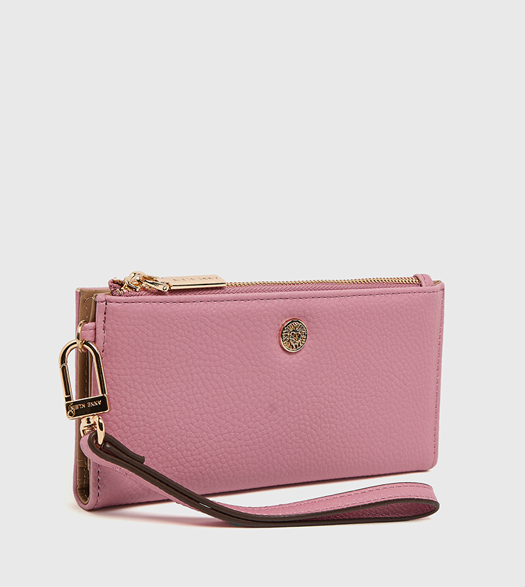 Textured Zippered Wallet