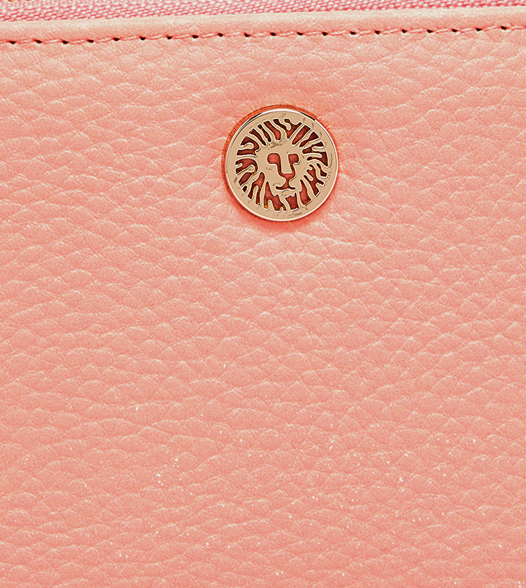 Textured Zippered Wallet