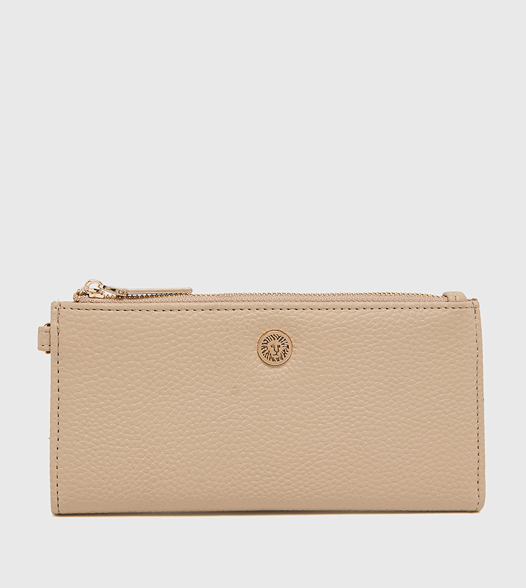 Textured Zippered Wallet