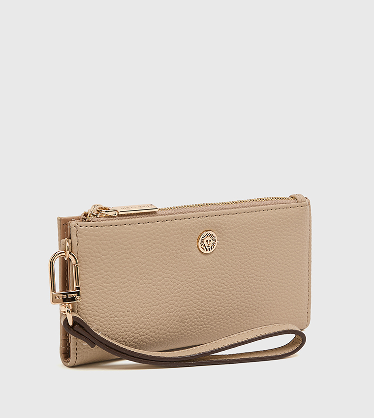 Textured Zippered Wallet