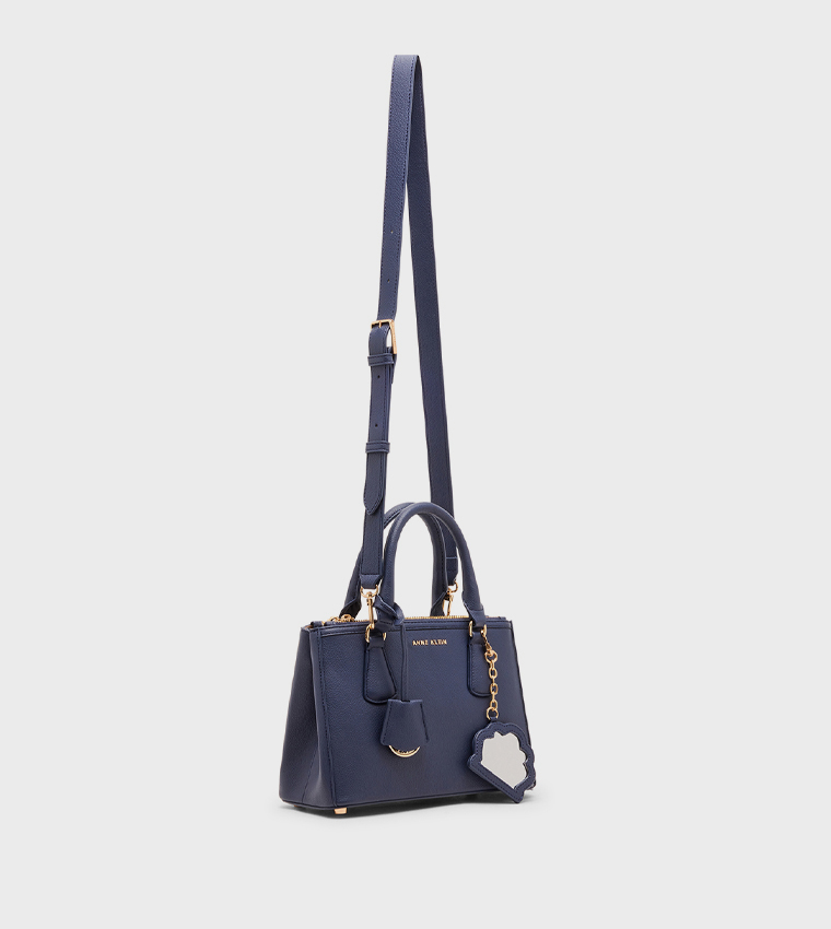 Textured Satchel Bag