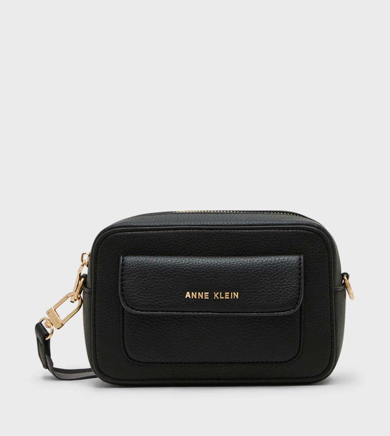 Textured Front Pocket Crossbody Bag