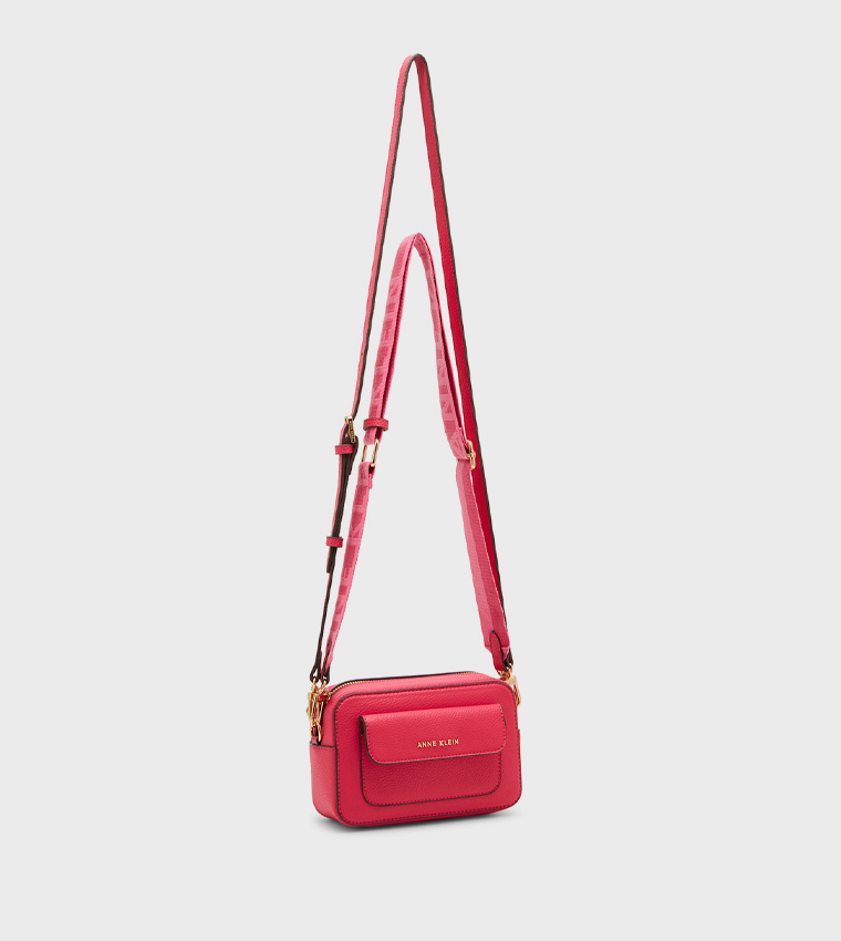 Textured Front Pocket Crossbody Bag
