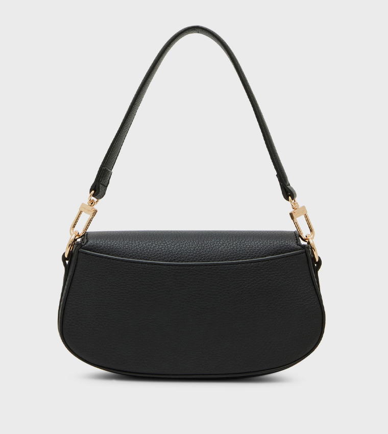 Textured Flap Shoulder Bag