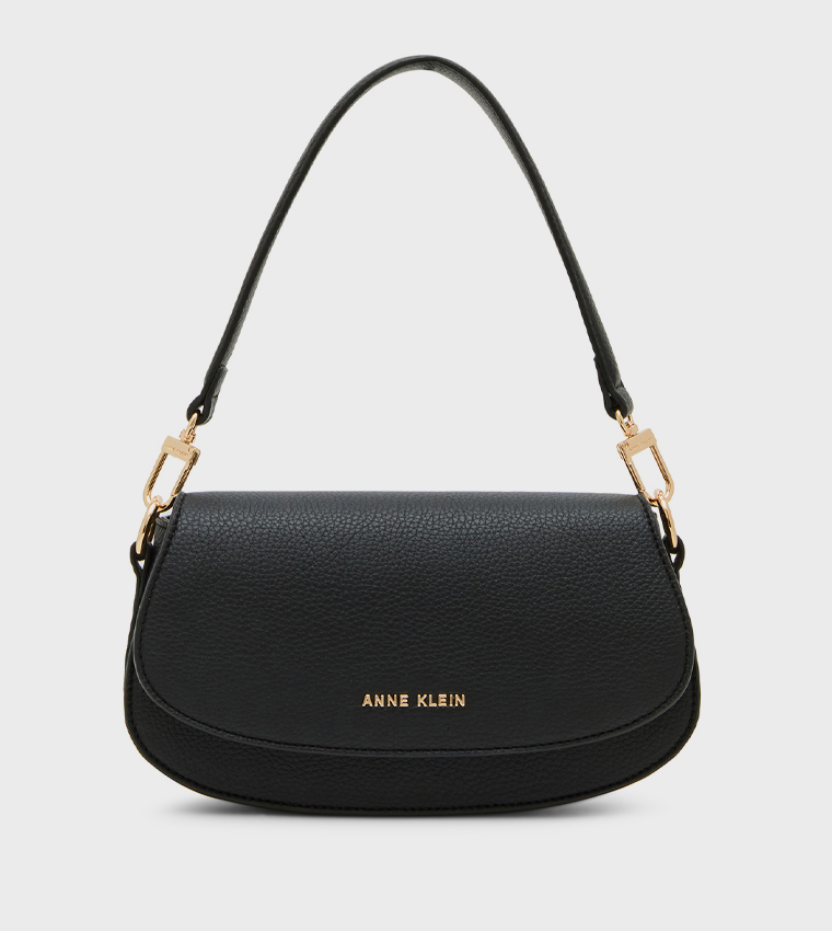Textured Flap Shoulder Bag