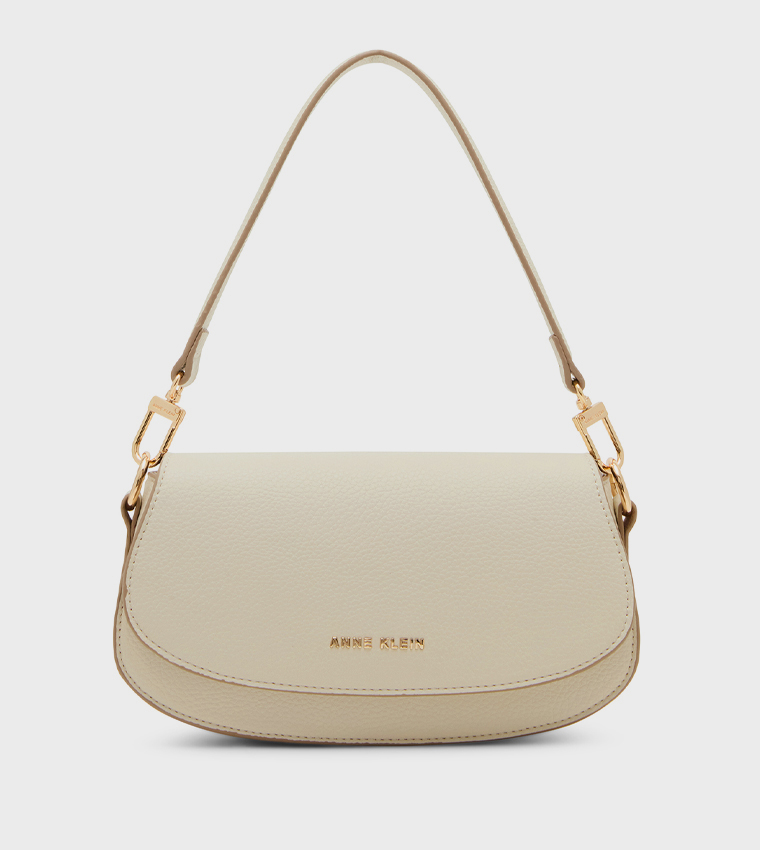 Textured Flap Shoulder Bag