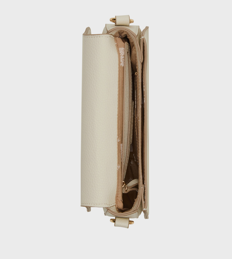 Textured Flap Shoulder Bag