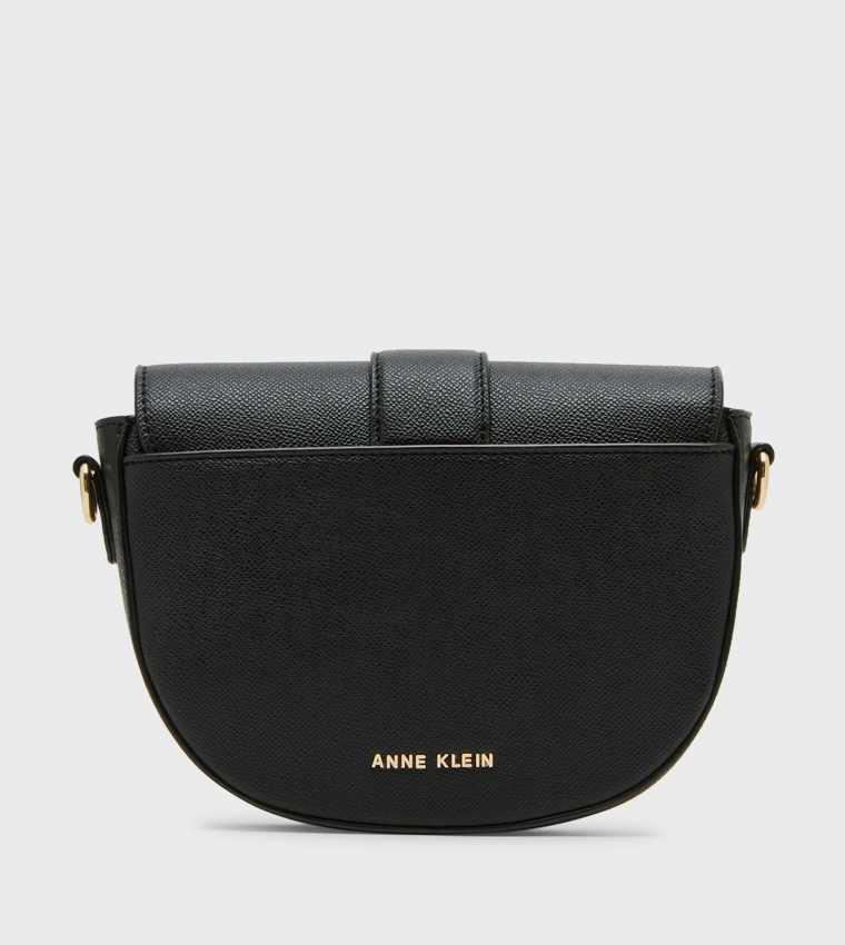 Textured Flap Crossbody Bag