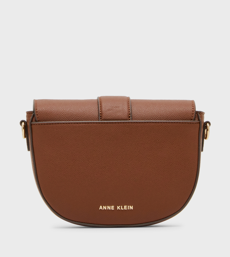Textured Flap Crossbody Bag