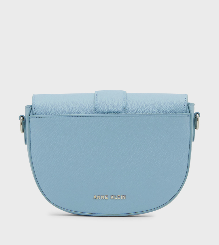 Textured Flap Crossbody Bag