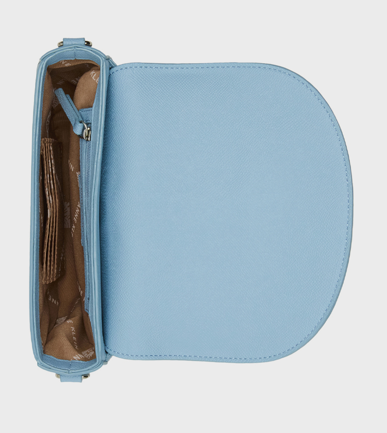 Textured Flap Crossbody Bag