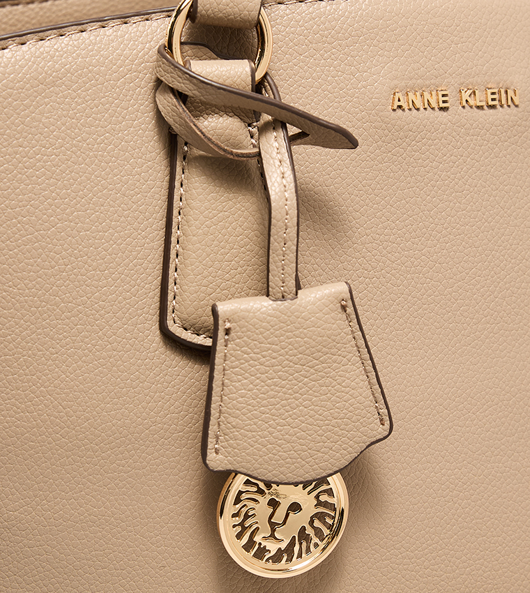 Textured Bucket Bag with Scarf Detail