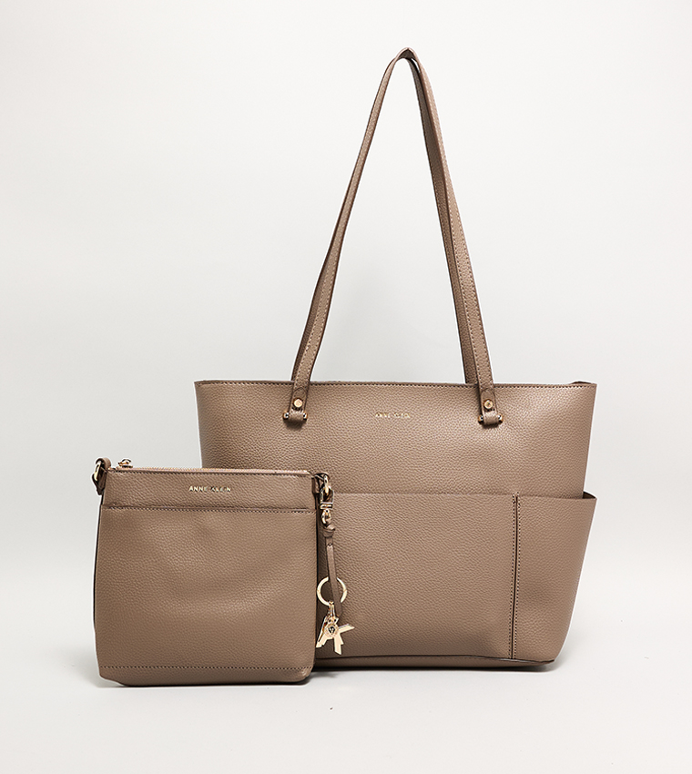 Textured Tote Bag Set