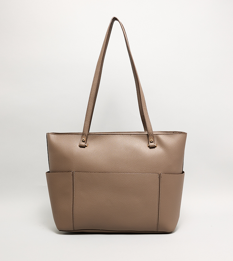 Textured Tote Bag Set