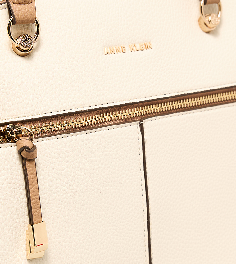 Textured Satchel Bag