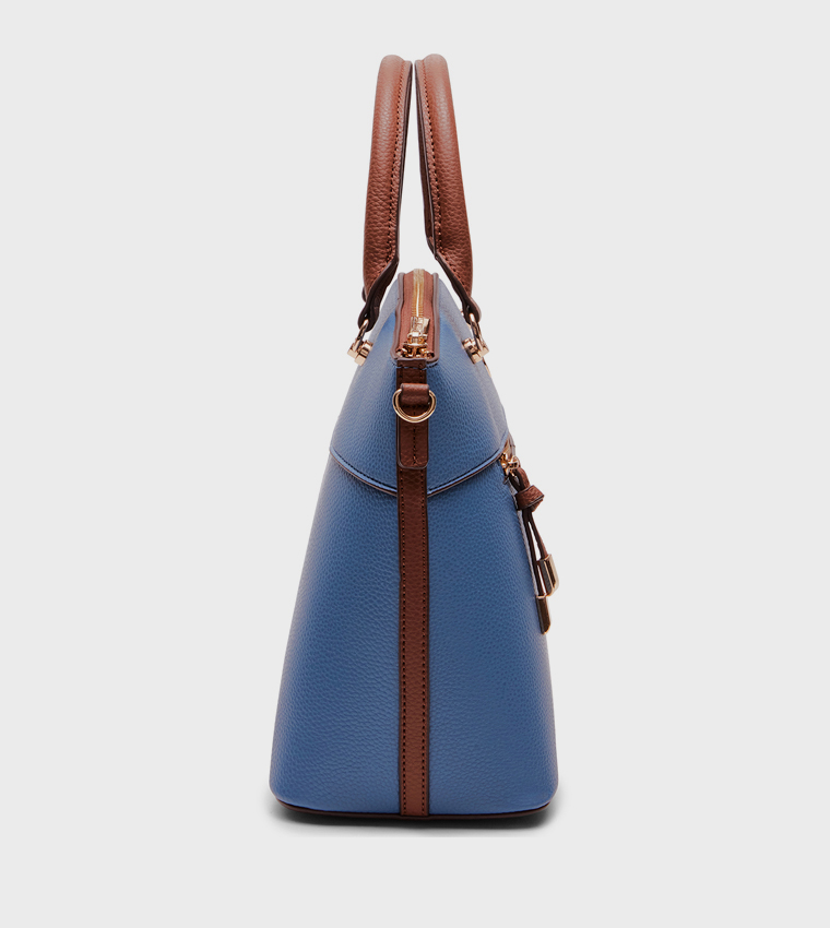 Textured Satchel Bag