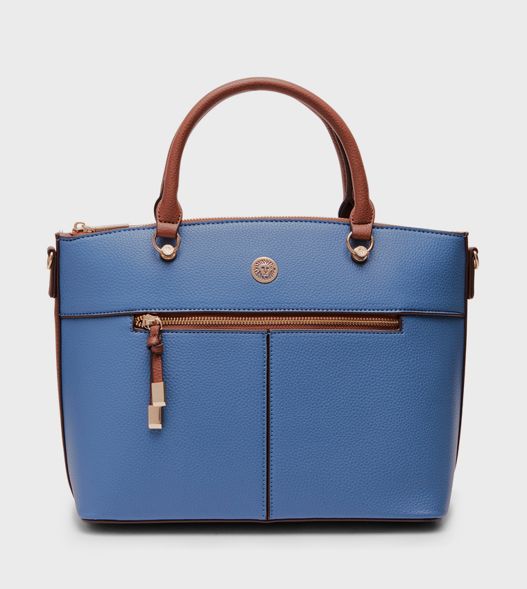 Textured Satchel Bag