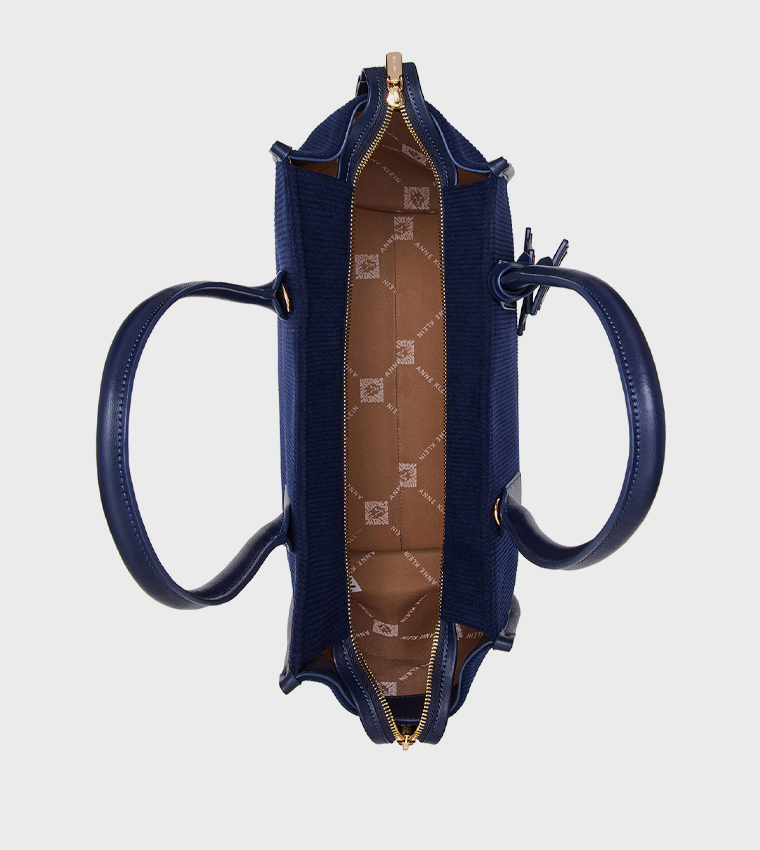 Textured Tote Bag with Coin Pouch