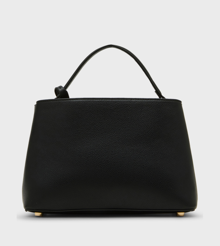 Textured Twist-Lock Handheld Bag