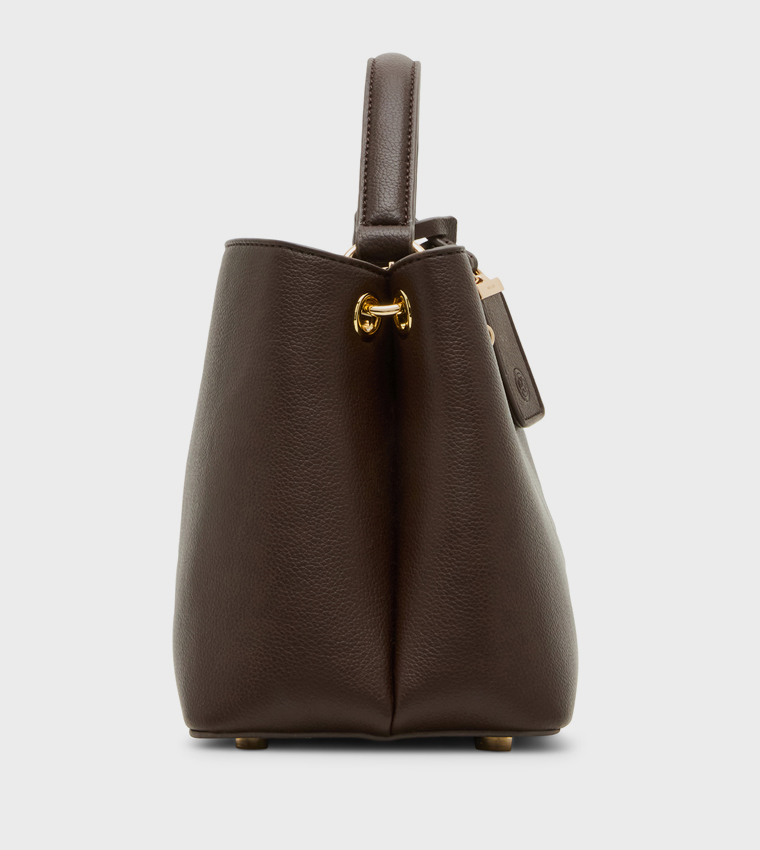 Textured Twist-Lock Handheld Bag