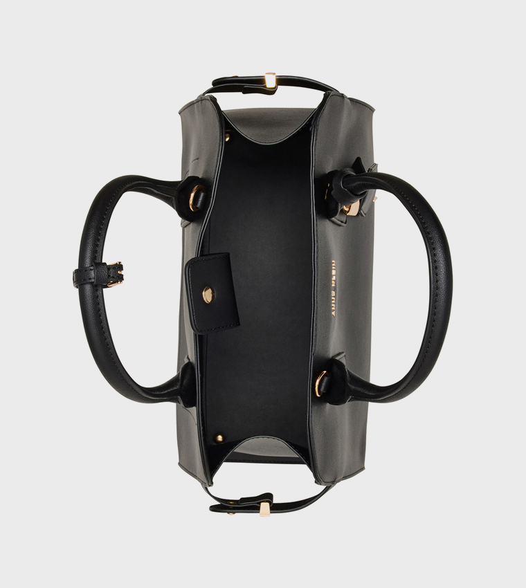 Logo Detail Satchel Bag with Purse