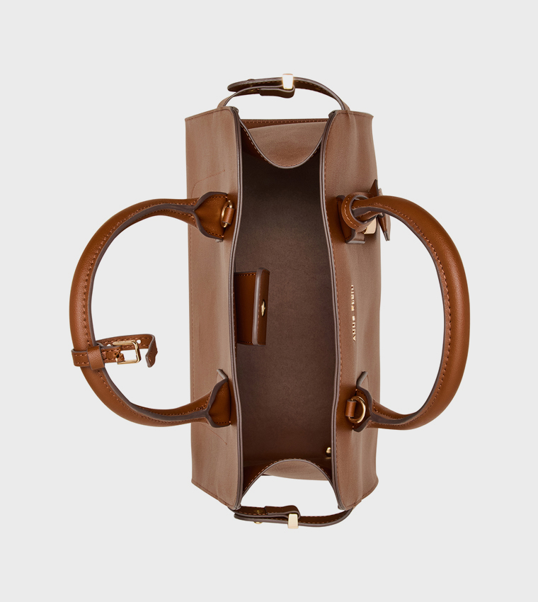 Logo Detail Satchel Bag with Purse