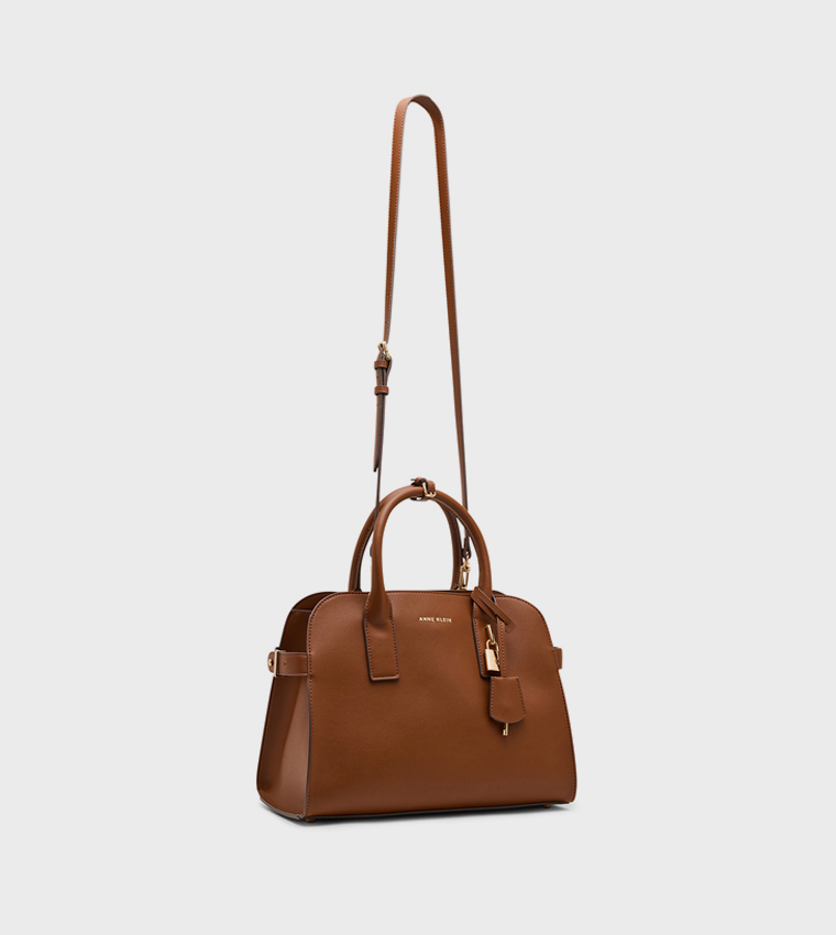 Logo Detail Satchel Bag with Purse