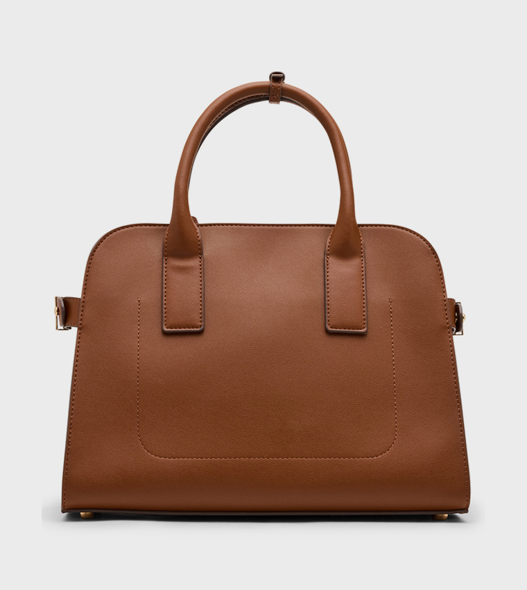 Logo Detail Satchel Bag with Purse