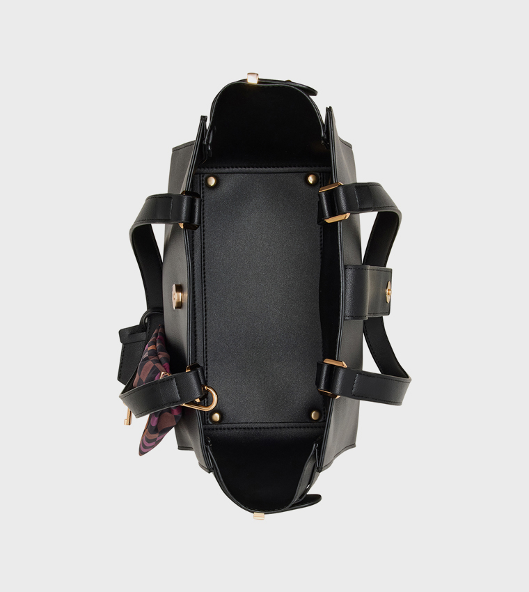 Scarf Detail Tote Bag